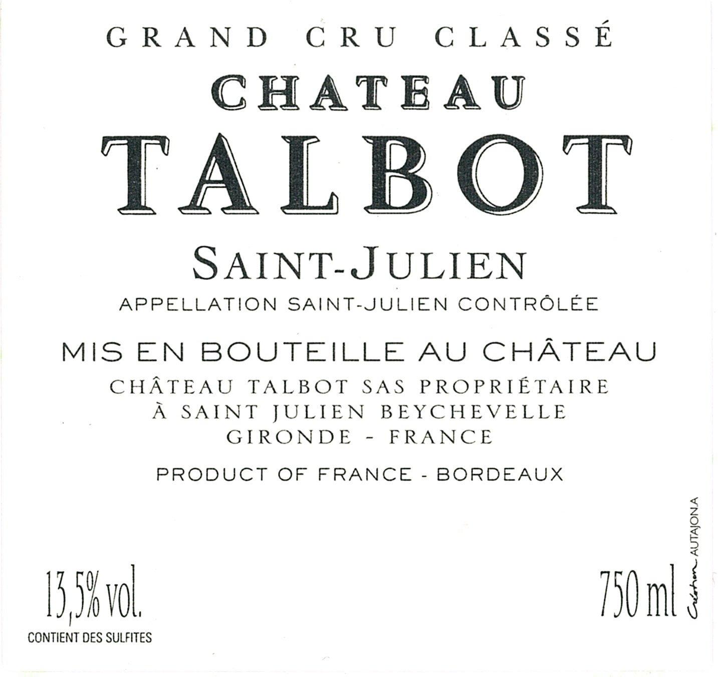 Château Talbot Saint-Julien Aoc