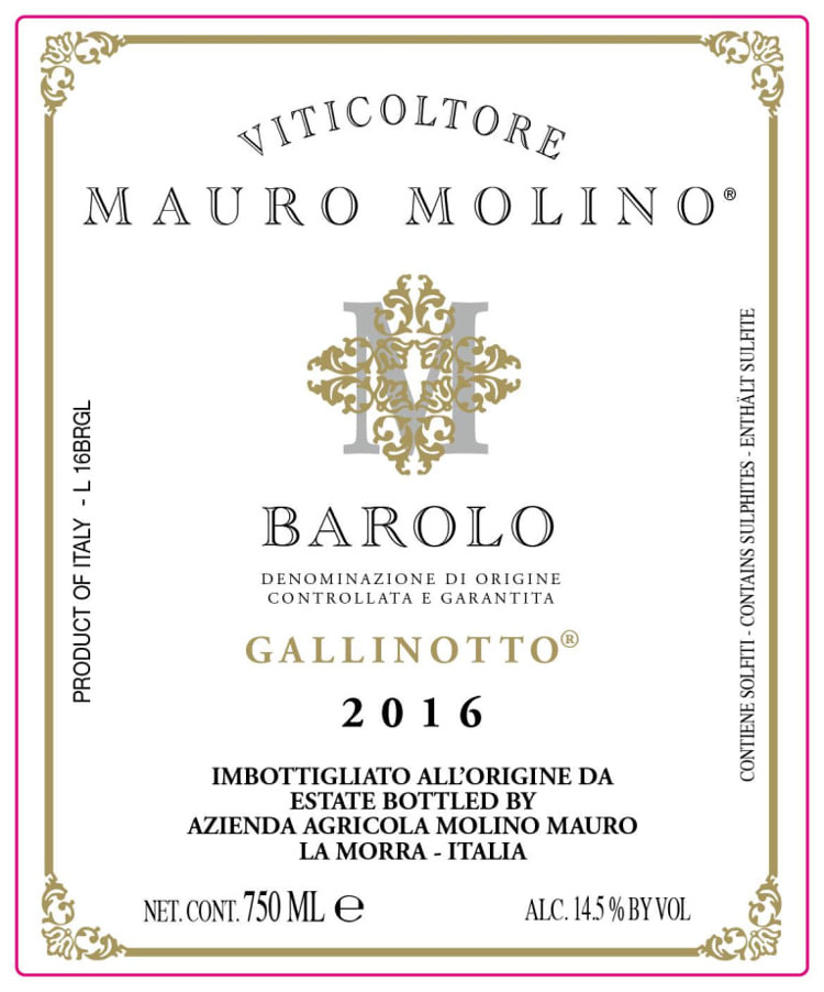 Red Barolo Wine
