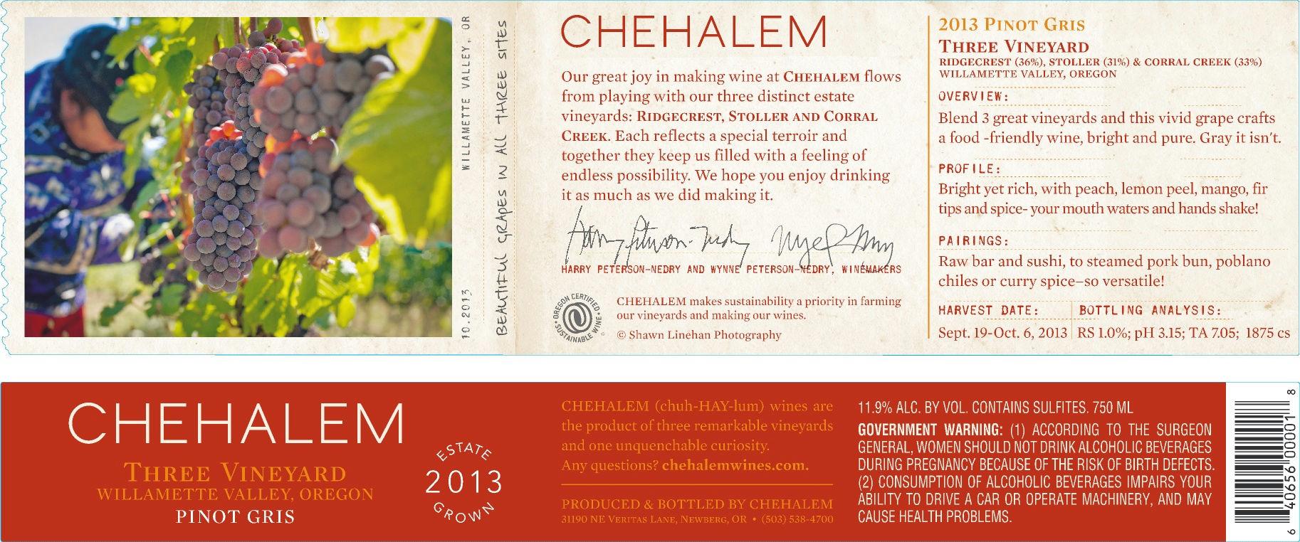 Three Vineyard Pinot Gris