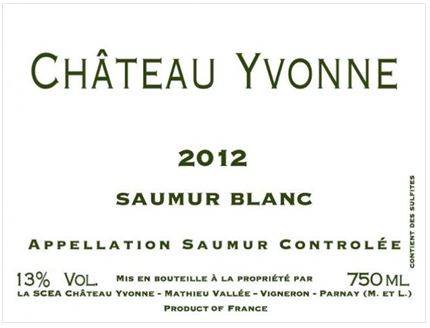 Chateau Yvonne Saumur Blanc