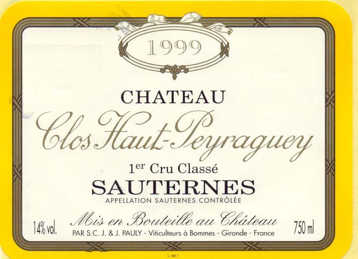 Ch. Clos Haut Peyraguey Sauternes