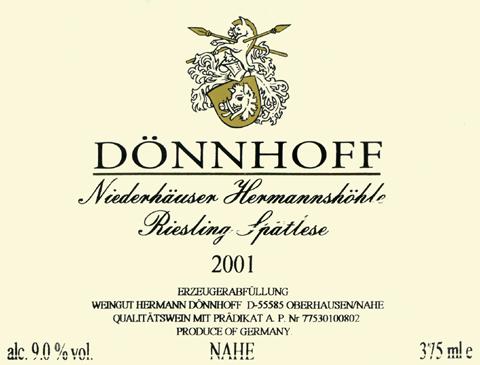 Niederhäuser Hermannshöhle Riesling Spätlese