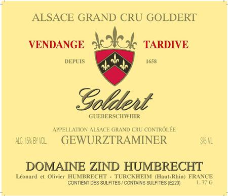 Vendange De Depuis Alsace Grand Cru Goldert