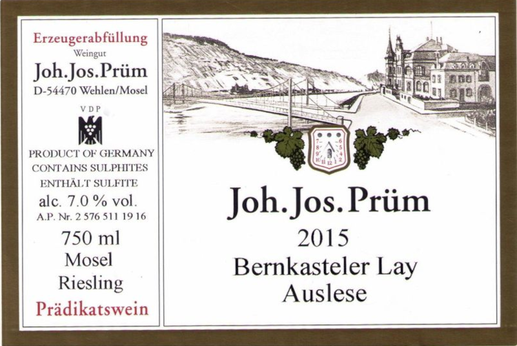 Bernkasteler Lay Riesling Auslese Prädikatswein