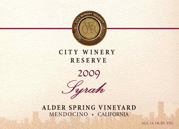 Syrah Alder Spring Vineyard