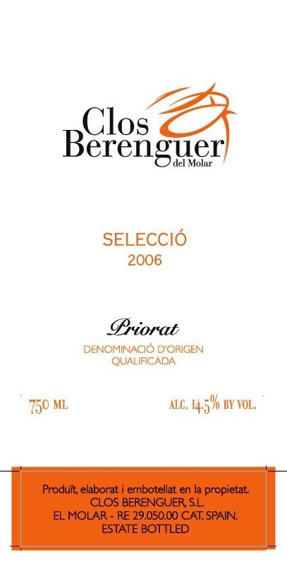Clos Berenguer T.C.R. Priorat