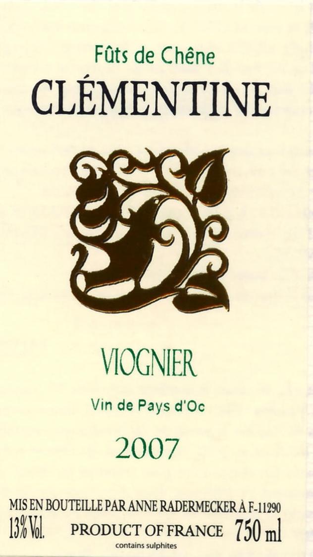Clementine - Viognier