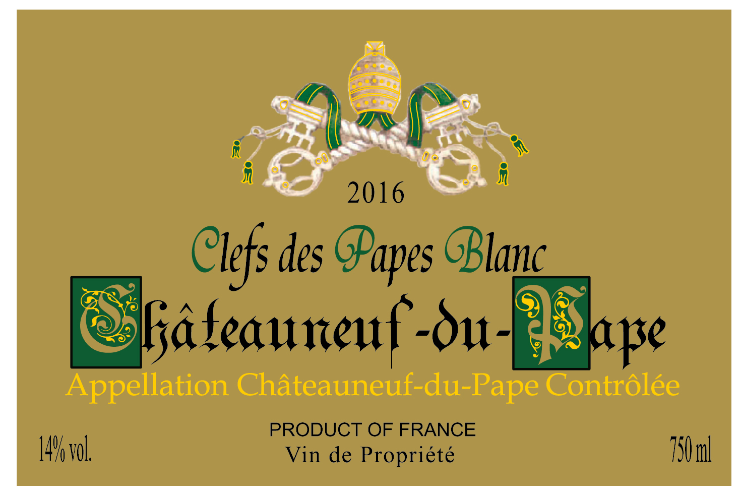 Clefs De Papes Shâteauneuf - Du - Pape
