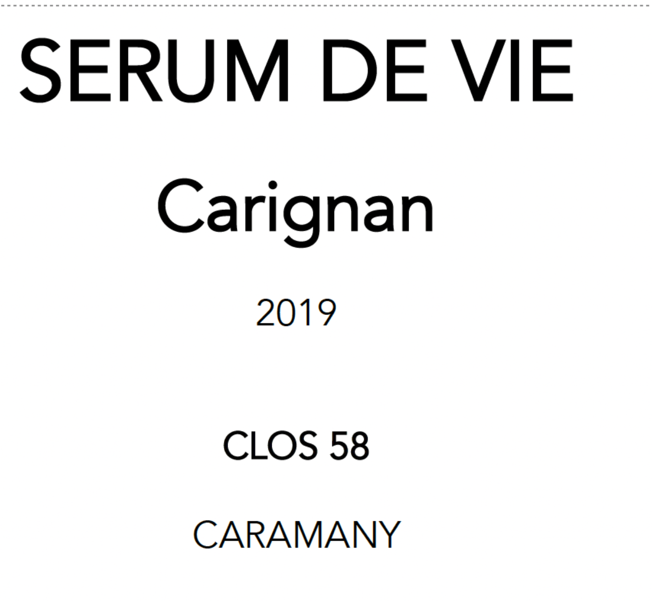 Sérum De Vie