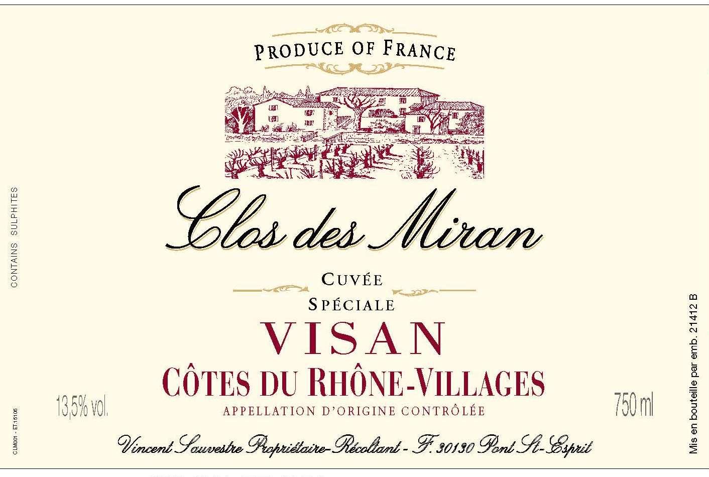 Cuvée Spéciale Visan Des Miran
