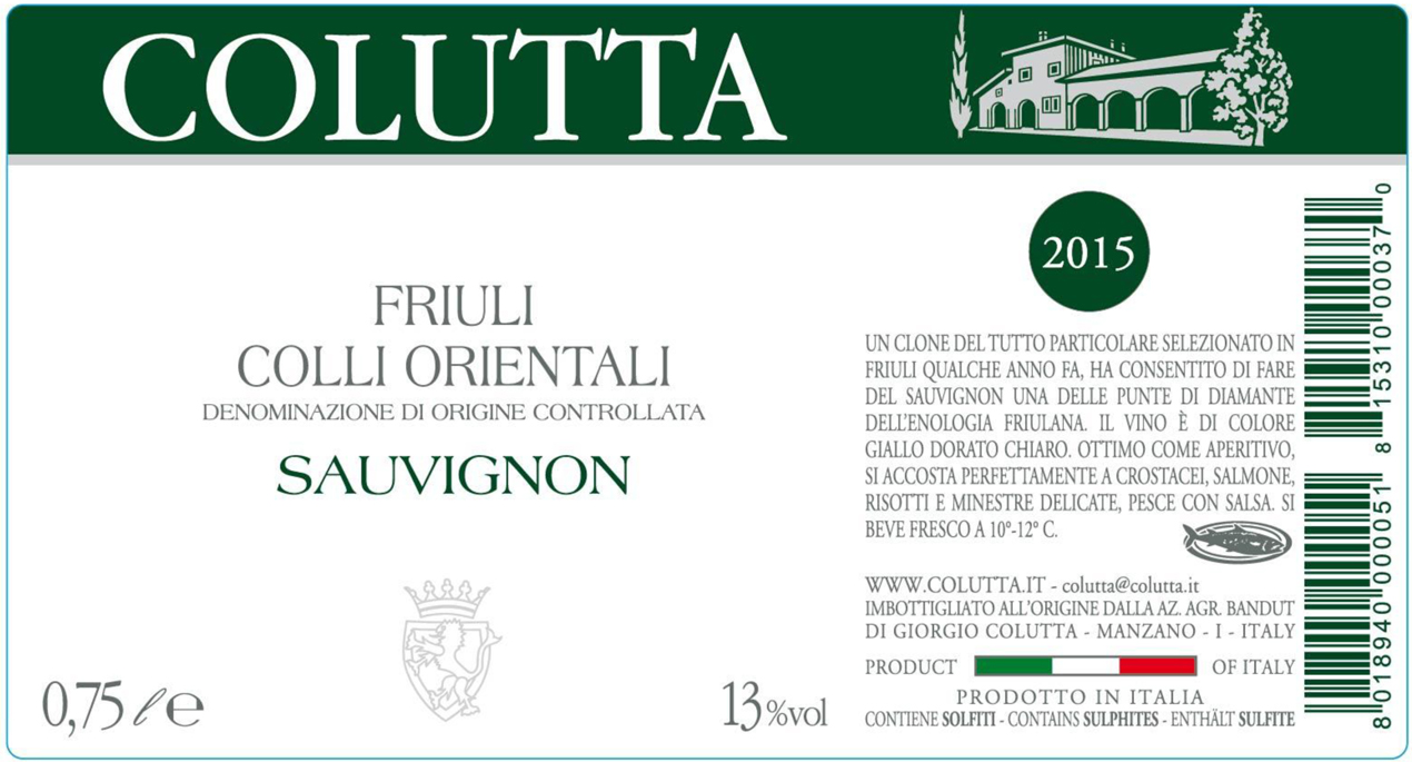 Colutta Friuli Colli Orientali Sauvignon Blanc