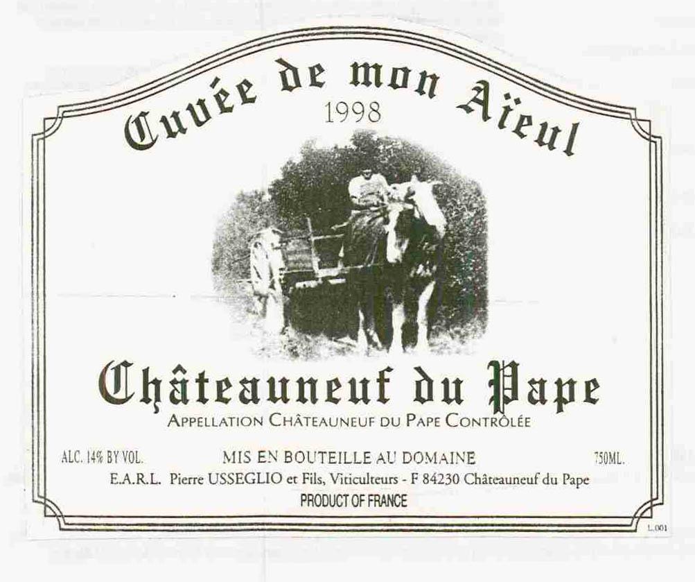 Cuvée De Mon Au Domaine Aïeul