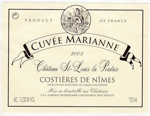 La Perdria Cuvée Marianne