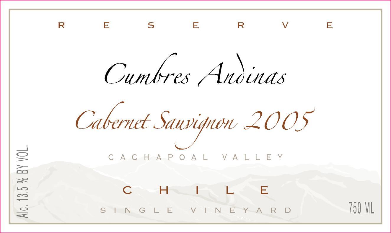 Cumbres Andinas Cabernet Sauvignon