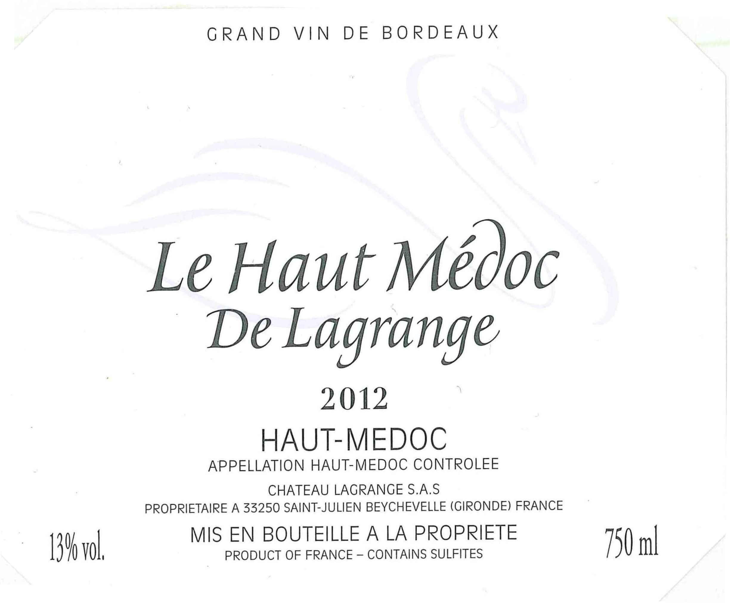 Le Proprietaire Grand Vin De Bordeaux