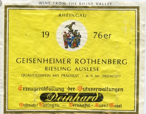 Geisenheimer Rothenberg Riesling Auslese