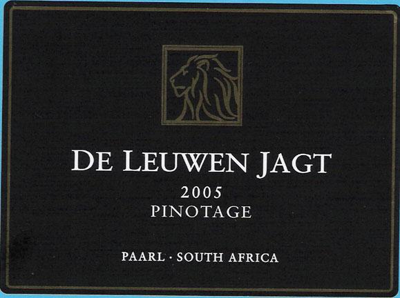 De Leuwen Jagt Pinotage