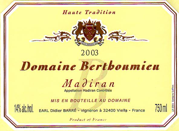 Red Madiran Wine S