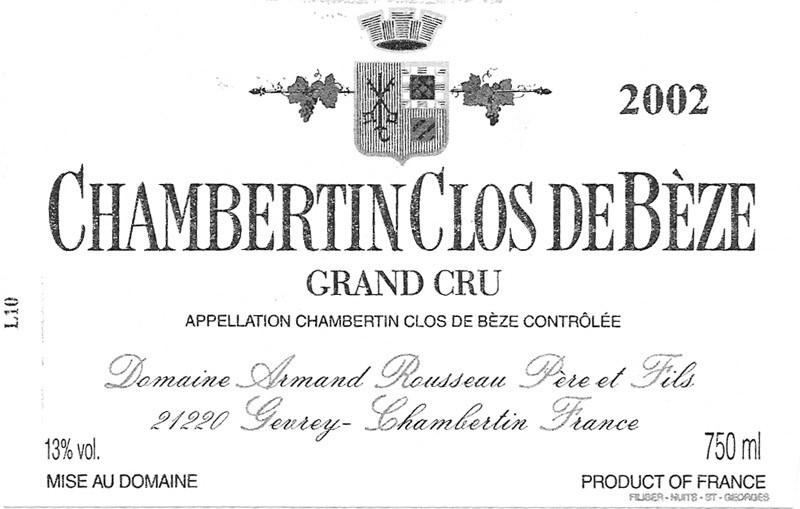Clos De Bèze Grand Cru