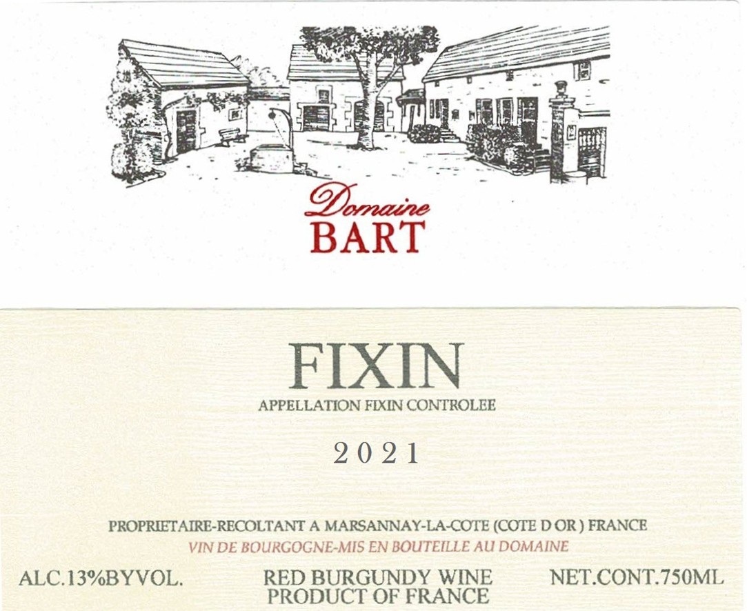 Fixin Red Burgundy Wine