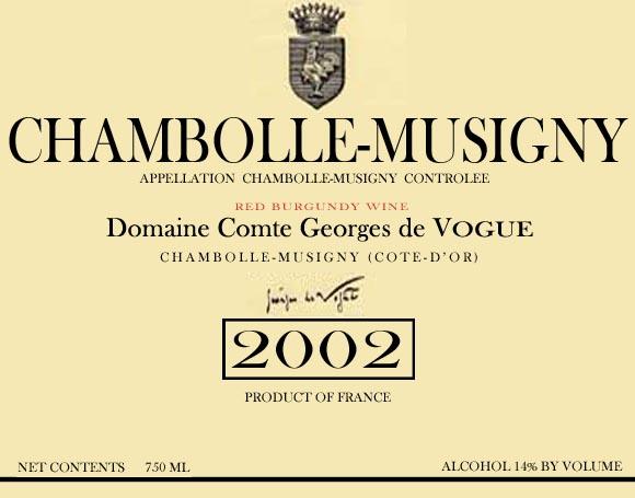 Chambolle-Musigny Red Burgundy Wine