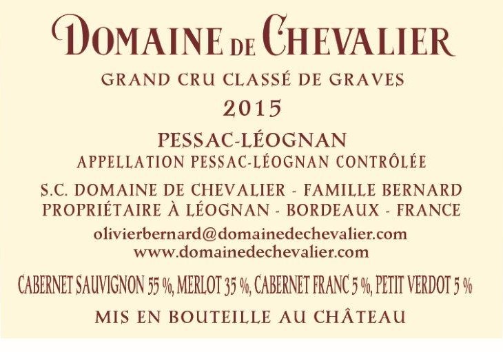 Domaine De Chevalier Grand Cru Classé De Graves