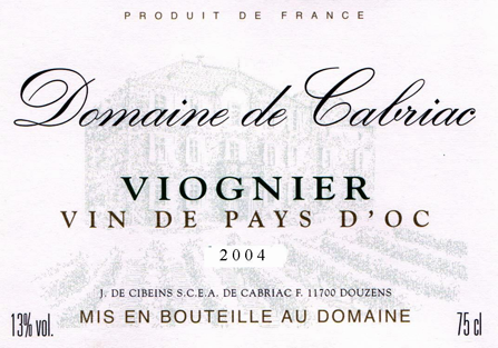 Viognier Vin De Pays D'oc