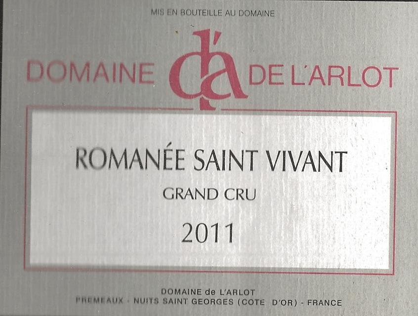 Domaine Romanée Saint Vivant Grand Cru