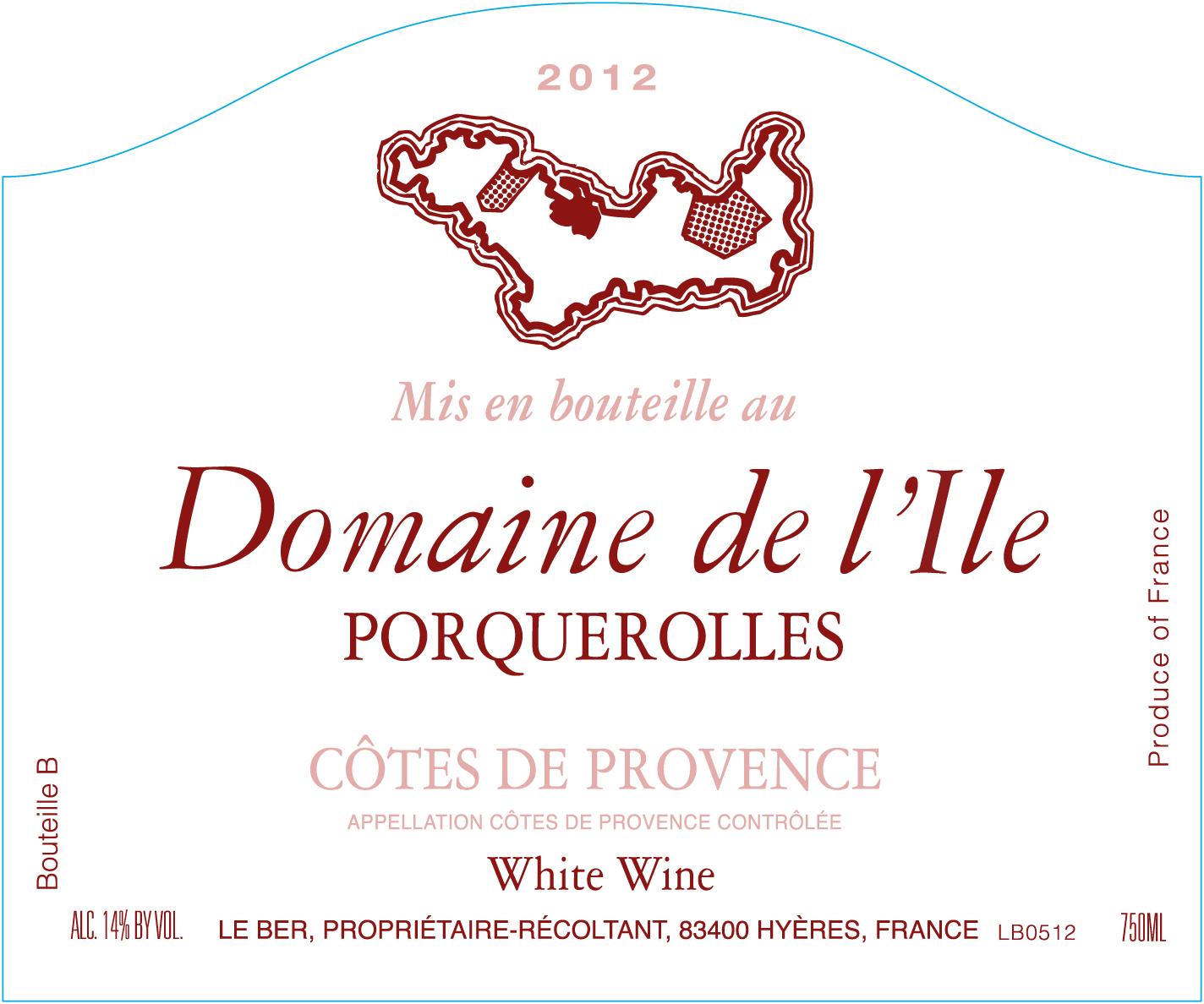 Mis En Bouteille Au Domaine De L'ile