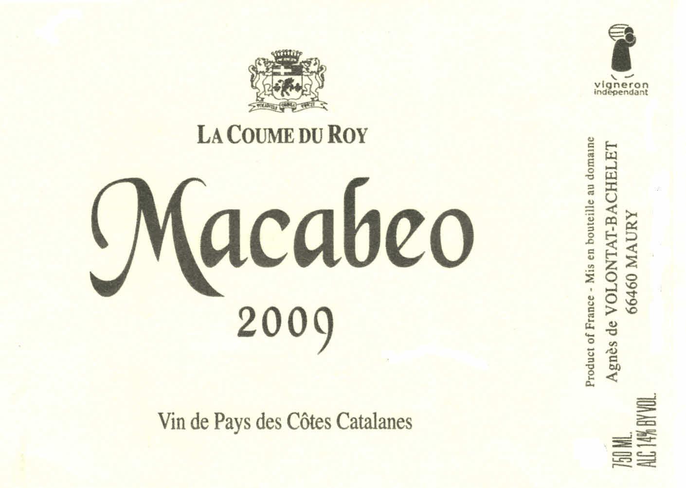 La Coume Du Roy Macabeo