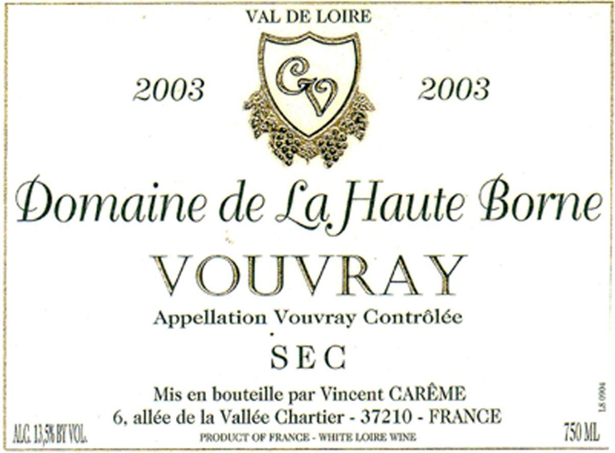 Vincent Careme Vouvray