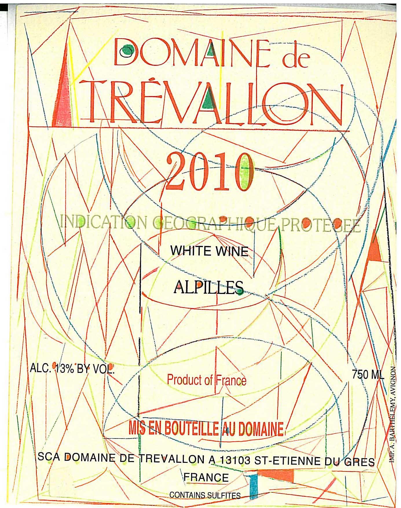 Domaine De Trévallon White Wine