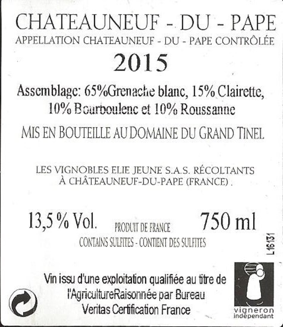 Les Vignobles Elie Jeune