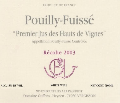 Premier Jus Des Hauts De Vigne
