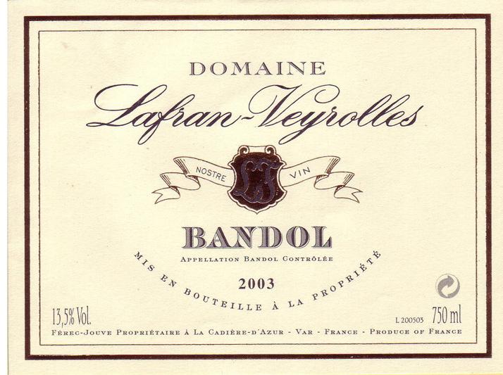 Lafran - Vyerolles Bandol