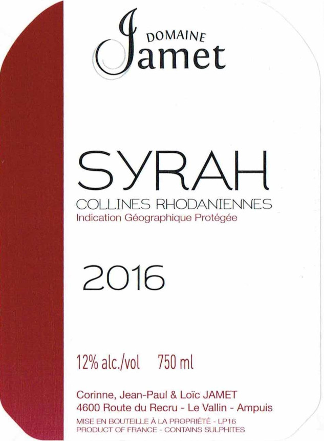 Syrah Collines Rhodaniennes