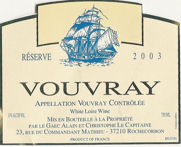 Vouvray Reserve Moelleux
