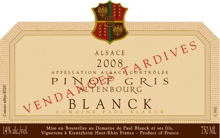 Altenbourg Vendanges Tardives