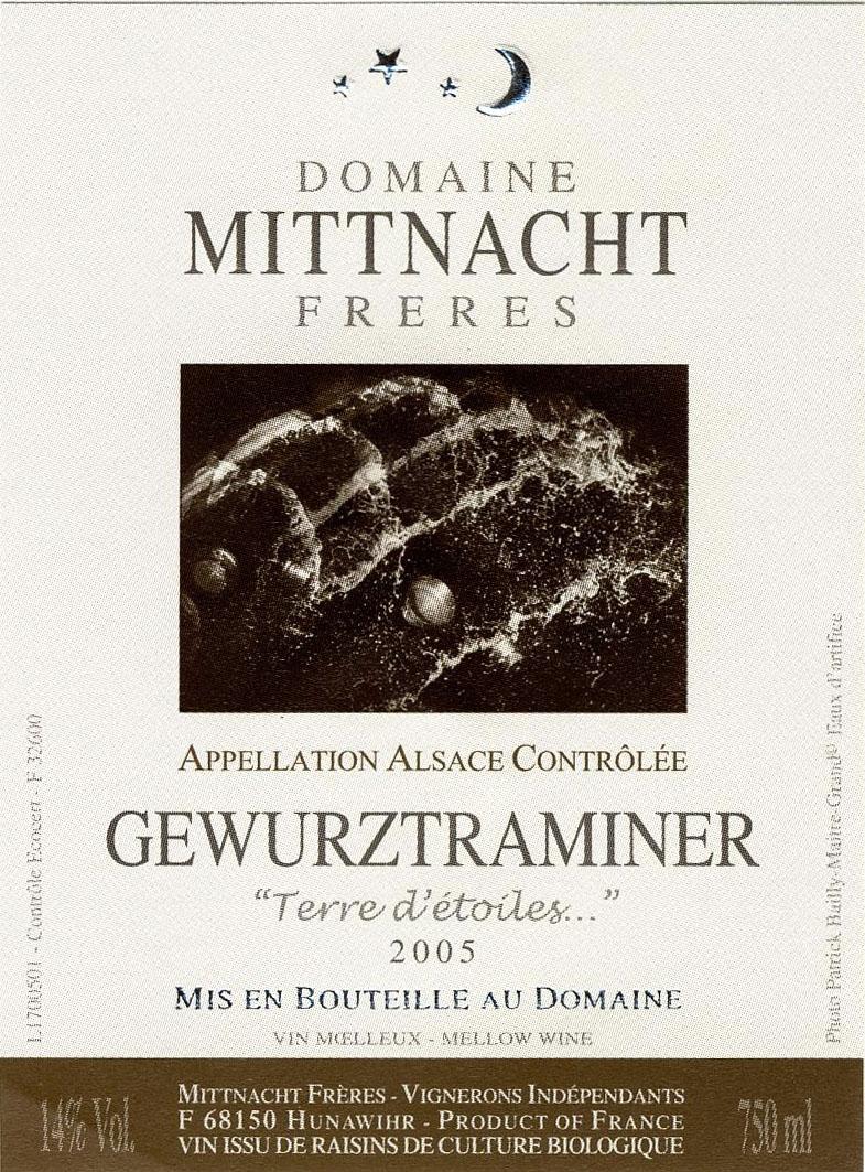 Gewurztraminer Terre D'étoiles