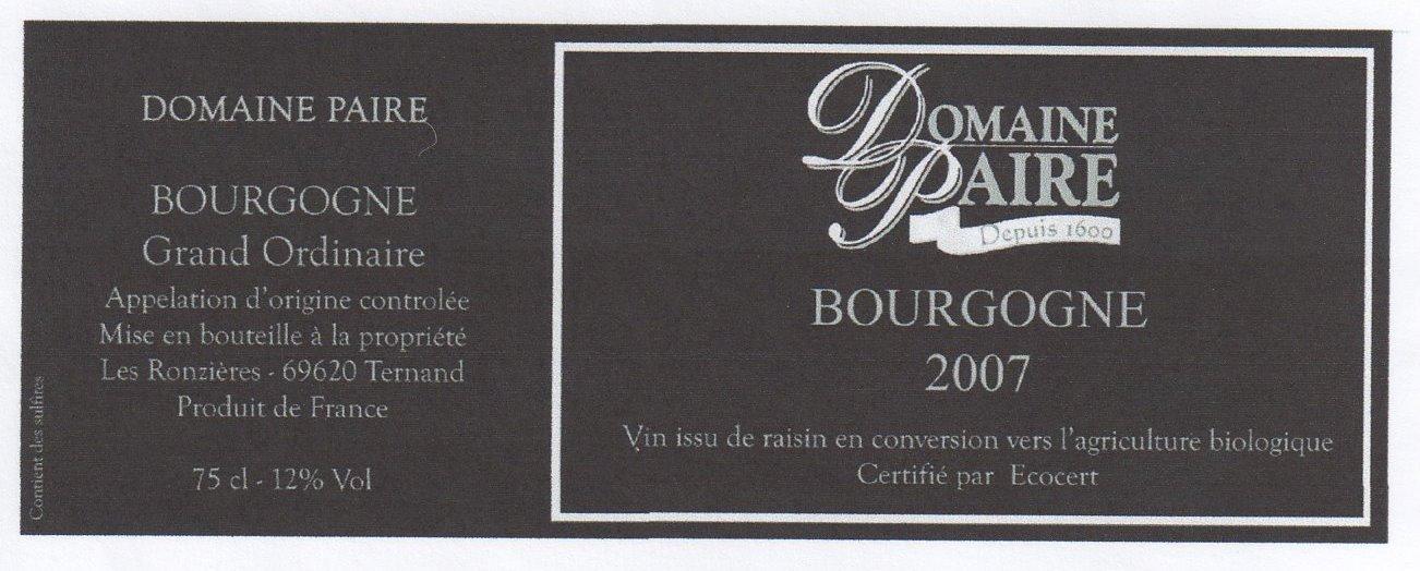 Bourgogne Grand Ordinaire