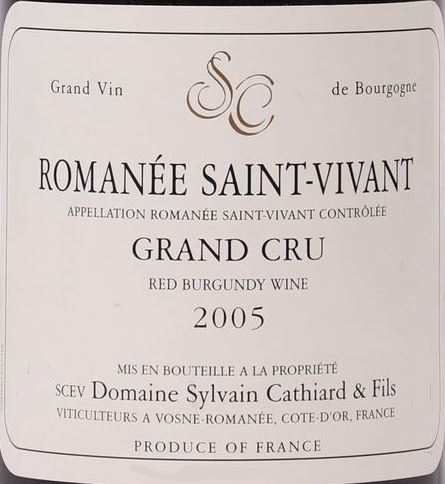 Romanee Saint-Vivant Red Burgundy Wine
