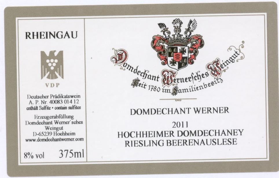 Hochheimer Domdechaney Riesling Beerenauslese