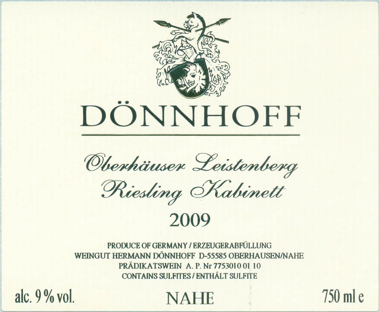 Oberhauser Leistenberg Kabinett