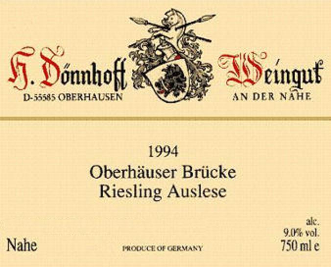 Oberhäuser Brücke Riesling Auslese