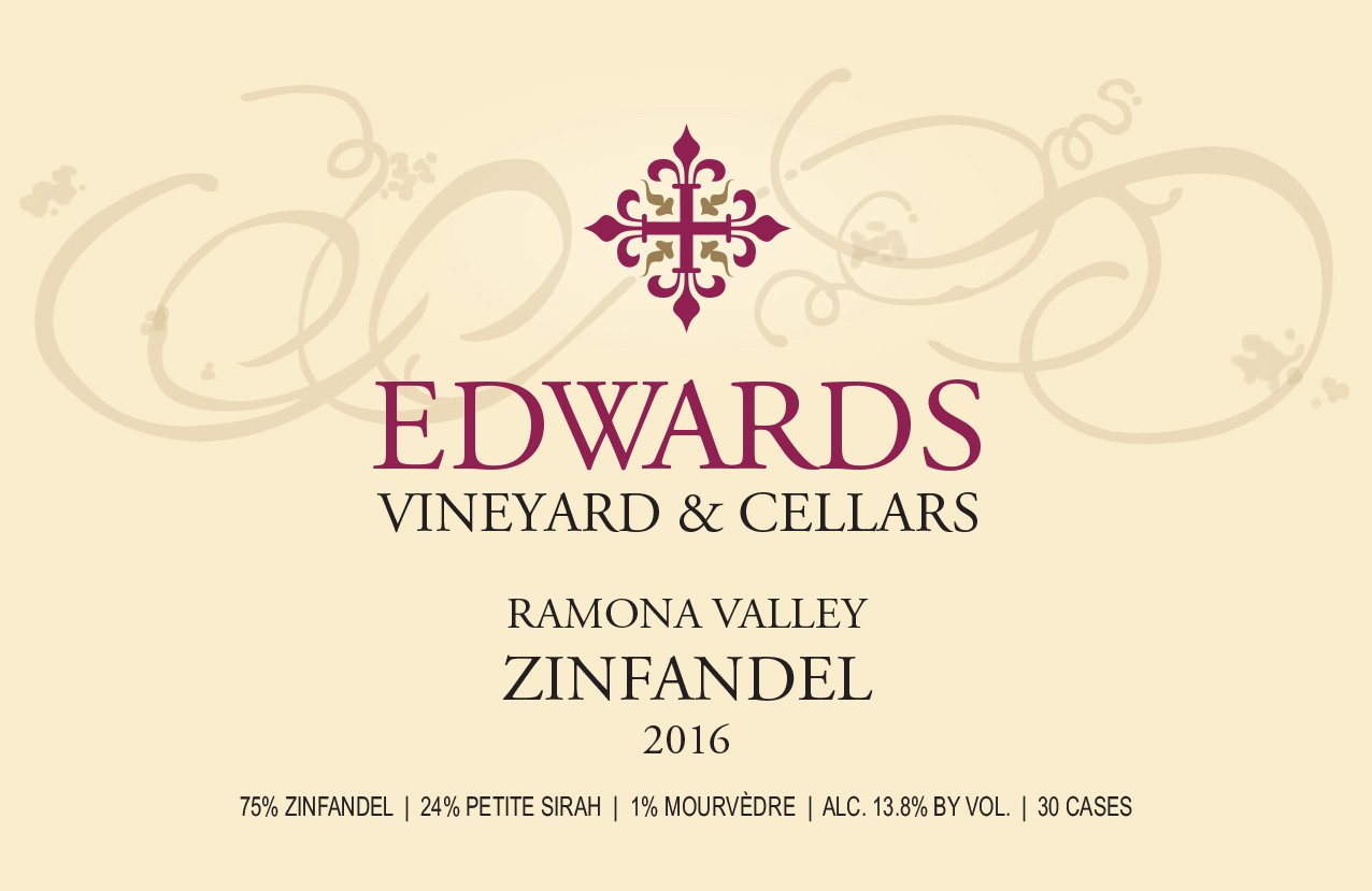 Ja² Ramona Valley Edwards Vineyard & Cellars Zinfandel