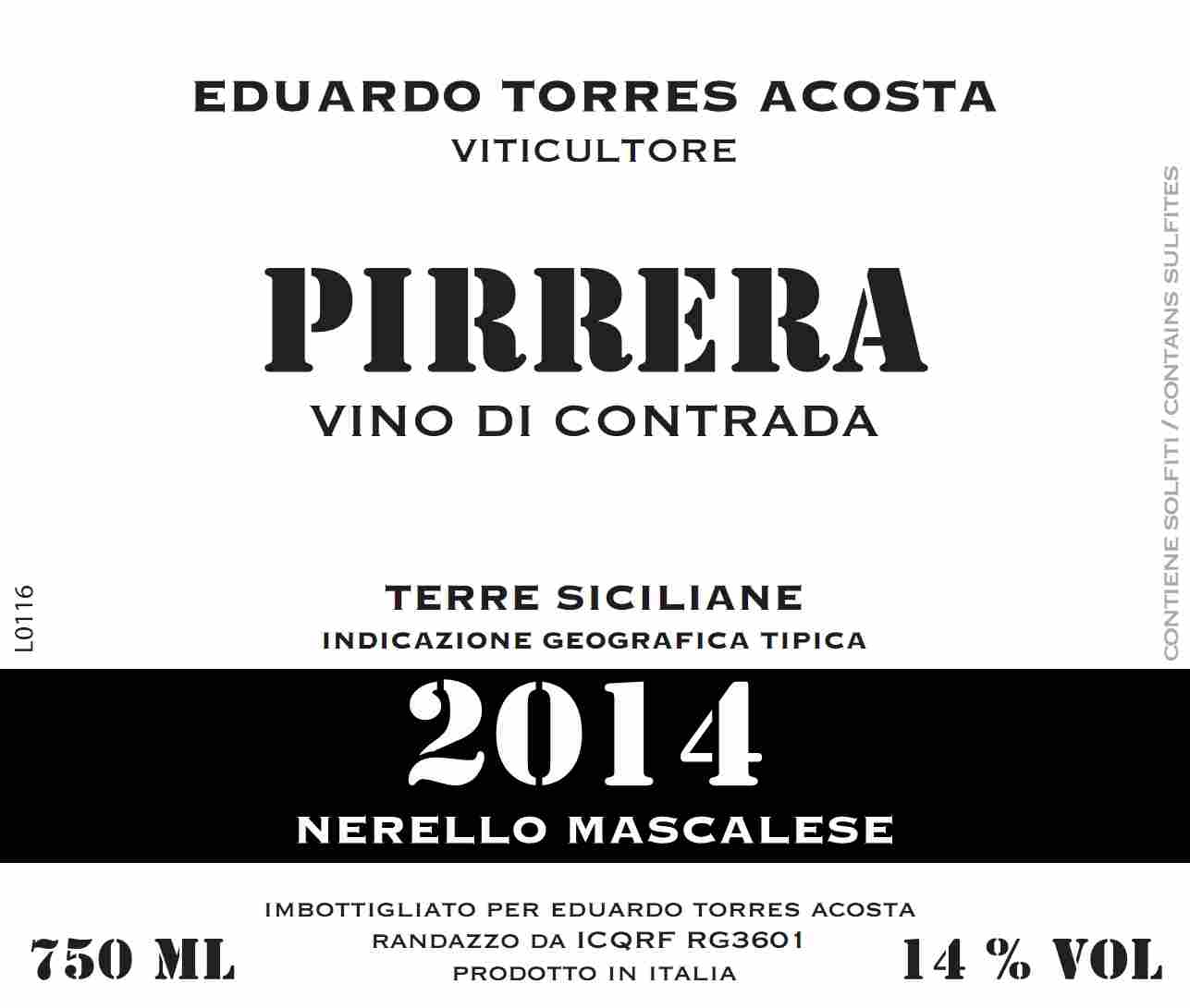 Pirrera Vino Di Contrada