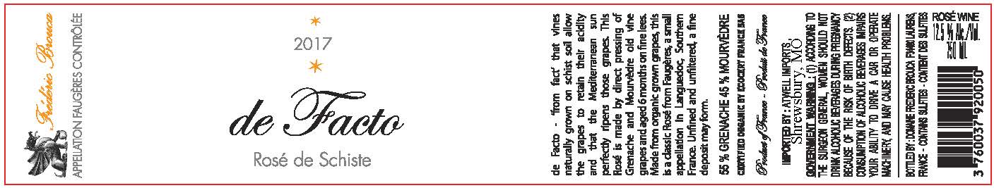 De Facto Rose De Schiste