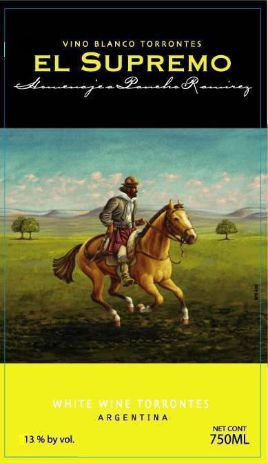El Supremo Paneln Ramirez White Wine Torrontes