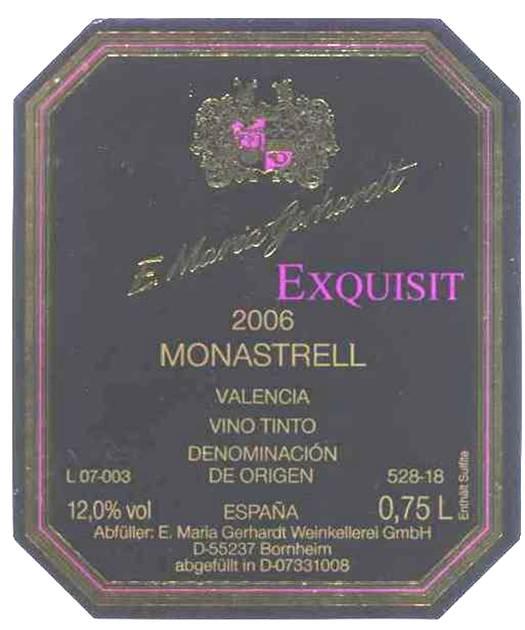 Monastrell Valencia D. O.