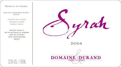 Igp « Ardeche » - Syrah -